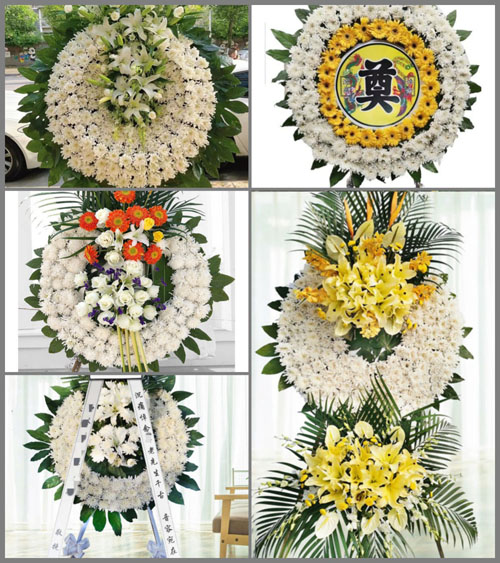 福建宁德周宁县咸村镇下坂村花圈速递
